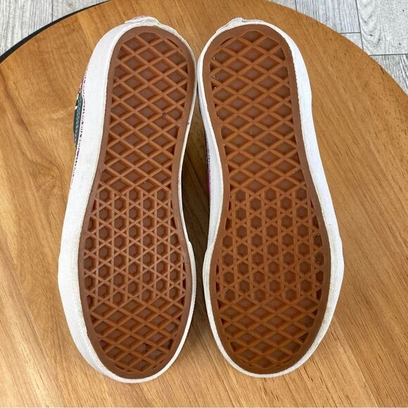 Vans Off The Wall Old Skool Juxtapoze Multicolor Lace Up Sneakers Youth Size 1 - Picture 9 of 11